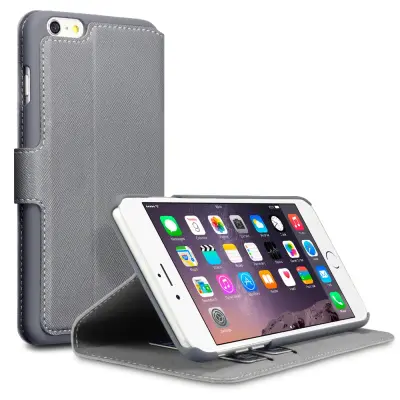 Terrapin Slim Plånboksfodral till Apple iPhone 6 / 6S - Grå