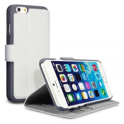 Terrapin Slim Plånboksfodral till Apple iPhone 6 / 6S (Vit)