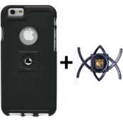 Tetrax XCase Bundle (iPhone 6/6S) - Svart