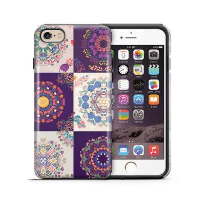 Tough mobilskal till Apple iPhone 6(S) - Blommigt lapptäcke