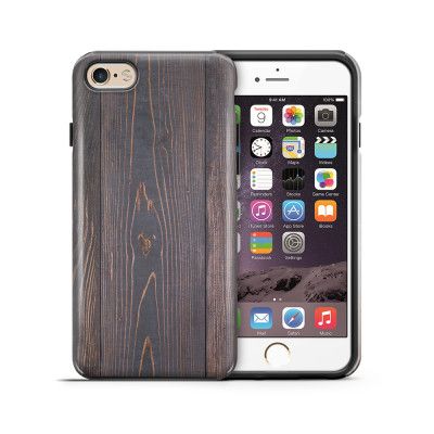 Tough mobilskal till Apple iPhone 6(S) - Mörkbetsat trä