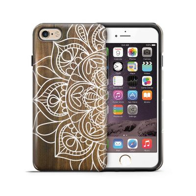 Tough mobilskal till Apple iPhone 6(S) - Mandala - Wood
