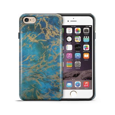 Tough mobilskal till Apple iPhone 6(S) - Marble - Blå