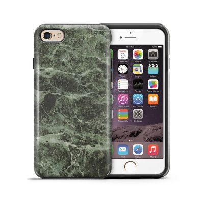 Tough mobilskal till Apple iPhone 6(S) - Marble - Grön/Svart