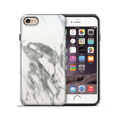 Tough mobilskal till Apple iPhone 6(S) - Marble - Vit/Grå