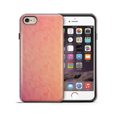Tough mobilskal till Apple iPhone 6(S) - Prismor - Rosa/Orange