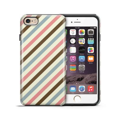 Tough mobilskal till Apple iPhone 6(S) - Retro ränder