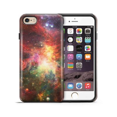 Tough mobilskal till Apple iPhone 6(S) - Rymden - Röd/Grön