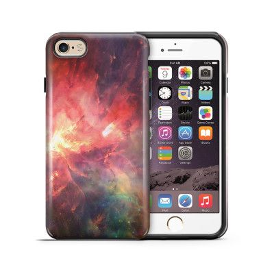 Tough mobilskal till Apple iPhone 6(S) - Rymden - Röd/Svart