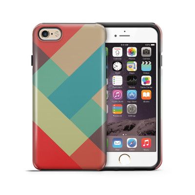 Tough mobilskal till Apple iPhone 6(S) - Vinklar - Retro