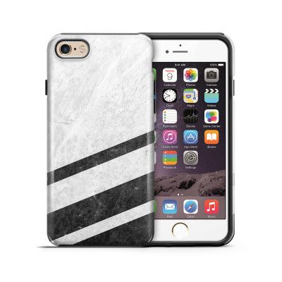 Tough mobilskal till Apple iPhone 6(S) - White Striped Marble