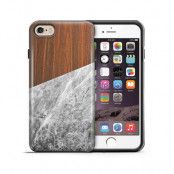 Tough mobilskal till Apple iPhone 6(S) - Wooden Marble B