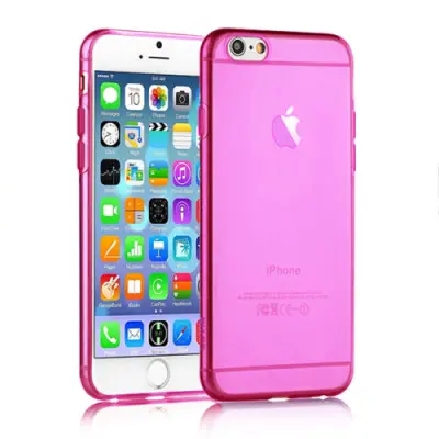 Ultra-thin 0.6mm Flexicase Skal till Apple iPhone 6 / 6S - MörkRosa