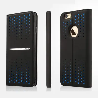 Usams Hollow Dots Case (iPhone 6/6S) - Svart/blå