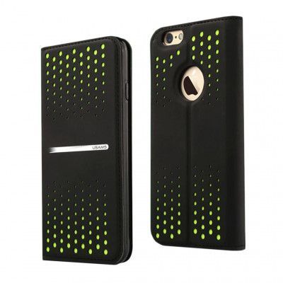 Usams Hollowed Dots Fodral till Apple iPhone 6 / 6S - Grön