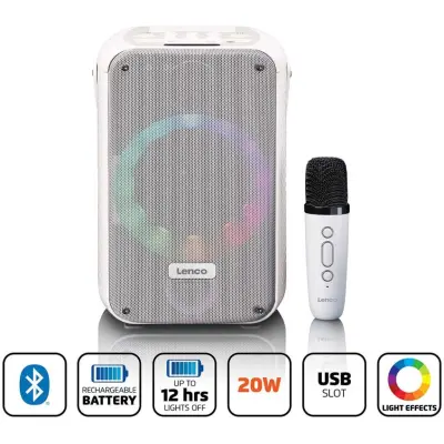Lenco BTC-060 Karaoke System with Bluetooth - Svart