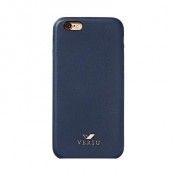 Versu äkta läder Slim Case till iPhone 6/6S - Mörkblå