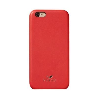 Versu äkta läder Slim Case till iPhone 6/6S - Röd