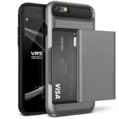 Verus Damda Slide Card Slot Skal till Apple iPhone 6 (S) - Grå