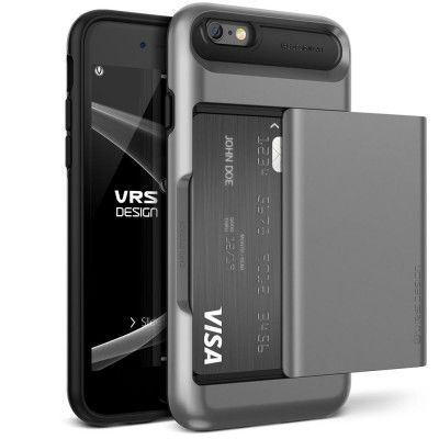 Verus Damda Slide Card Slot Skal till Apple iPhone 6 (S) - Grå