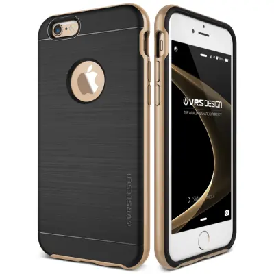 Verus Iron Shield Aluminum Metal Frame Skal till Apple iPhone 6(S) - Gold