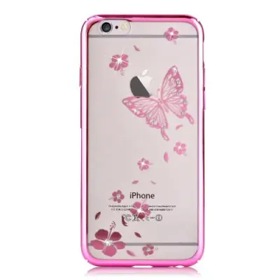 Vouni Kristall Skal till iPhone 6 / 6S - Magenta