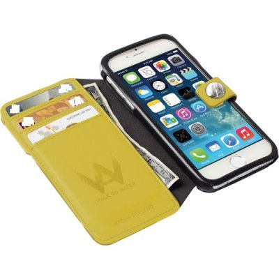 Walk On Water Drop Plånboksfodral till Apple iPhone 6 / 6S (Gul)