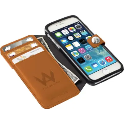 Walk On Water Drop Plånboksfodral till iPhone 6 / 6S (Orange)