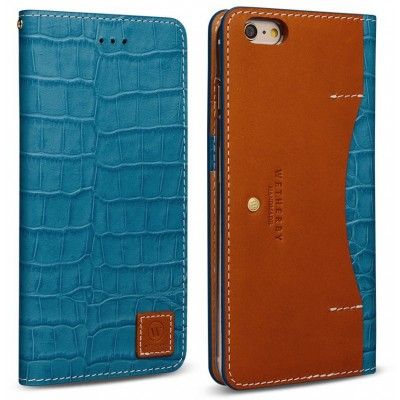Wetherby Premium Croco (iPhone 6) - Blå
