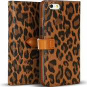 Wetherby Snap Wallet - Leopard (iPhone 6/6S)  - Brun