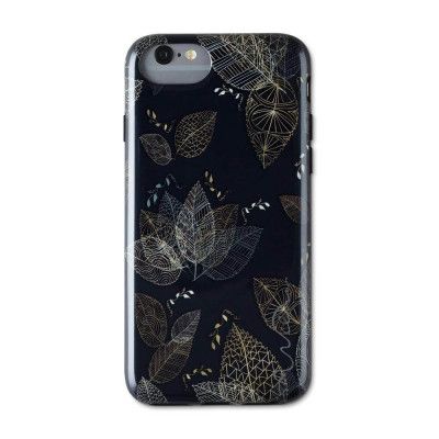 Wilma Midnight Shine Leaf Lines Skal till IPhone 6/6s/7/8/SE 2020