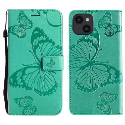 Trolsk Imprint Big Butterfly Wallet (iPhone 14 Plus) - Röd