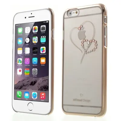X-Fitted Swarovski Hearts (iPhone 6/6S) - Rosa