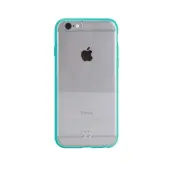 Xqisit iPlate Odet Skal till iPhone 6 / 6S - Cyan/Transparent
