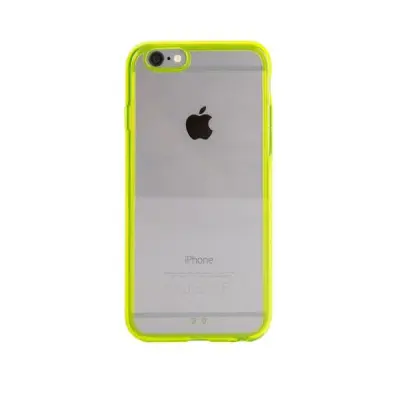 Xqisit iPlate Odet Skal till iPhone 6 / 6S - Lime/Transparent