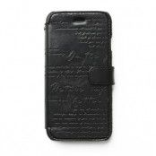 Zenus Lettering Diary Plånboksfodral till Apple iPhone 6 / 6S - Svart