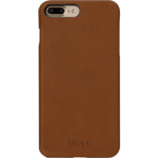 Agna iPlate Real Leather (iPhone 8/7 Plus) - Brun
