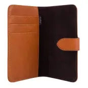 Agna WalletCase XL Button Closure (iPhone 8/7/6(S) Plus) - Ljusbrun