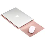 Soyan Apple Macbook Leather Pouch Case 13"- Svart