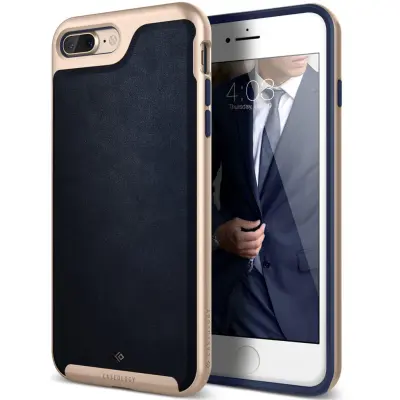Caseology Envoy Äkta Läder Skal iPhone 7 Plus - Blå