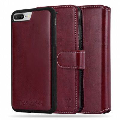 CoveredGear Plånboksfodral iPhone 7 Plus & iPhone 8 Plus - Burgundy