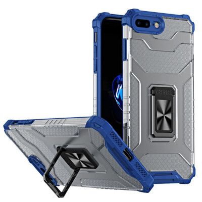 Crystal Ring Kickstand Skal iPhone 7/8 Plus - Blå