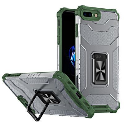 Crystal Ring Kickstand Skal iPhone 7/8 Plus - Grön