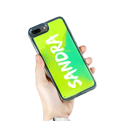 Designa Själv Neon Sand skal iPhone 7/8 Plus - Grön