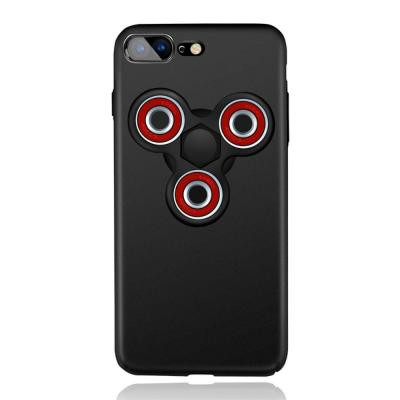 EDC Tri Fidget Spinner Skal till iPhone 7 Plus - Svart
