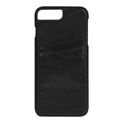 Essentials Triple Card Läder Cover iPhone 7/6S Plus - Svart