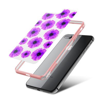 Fashion mobilskal till Apple iPhone 7 Plus - Lila sommarblommor