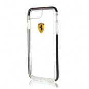 Ferrari Shockproof Skal iPhone 7 Plus - Transparent / Svart