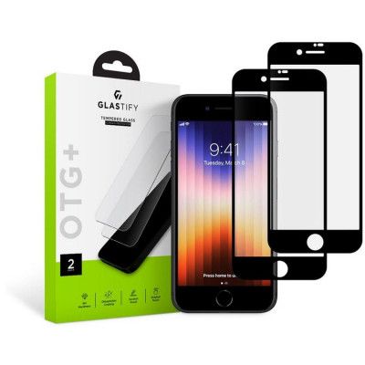 Glastify 2-Pack Härdat Glas Skärmskydd iPhone 7/8/SE