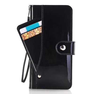 Glossy Plånboksfodral iPhone 7/8 Plus - Svart